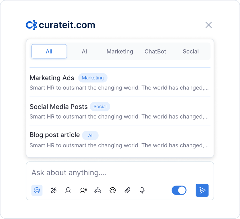 Ask AI | Curateit