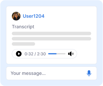 Audio Voice Notes | Curateit