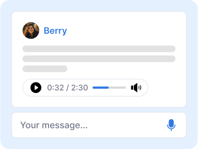 Voice inputs with Text-to-speech | Curateit