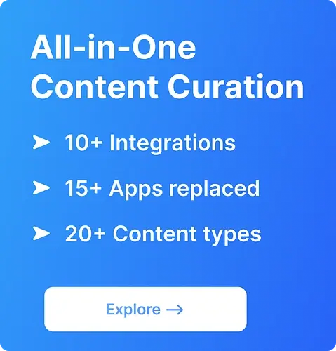 All-in-One Content Curation with CurateIt
