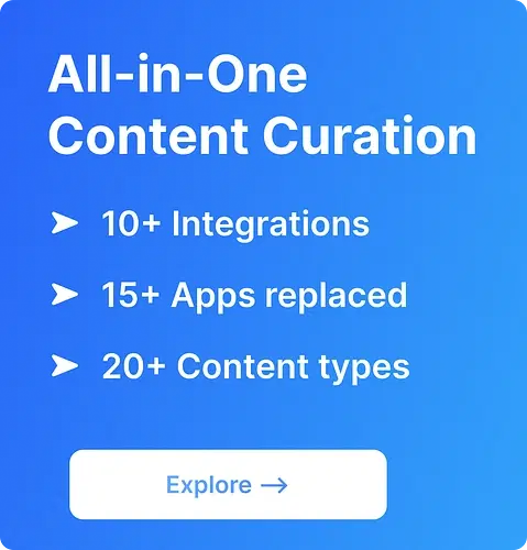 All-in-One Content Curation with CurateIt